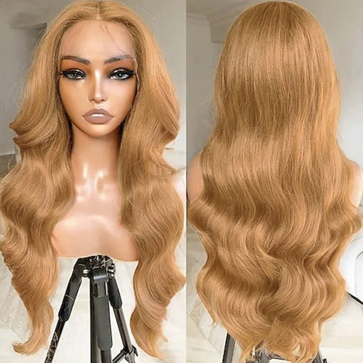 Bombshell Wig | eullair Glueless Honey Blonde Lace Frontal Wig | Brown Girl Ash Blonde Straight/Body Wave Wig