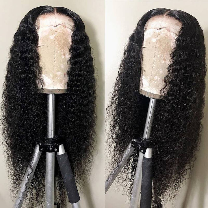 eullair 4x4 HD Transparent Lace Closure Wig Best Human Hair Wigs For Women All Textures 12-30