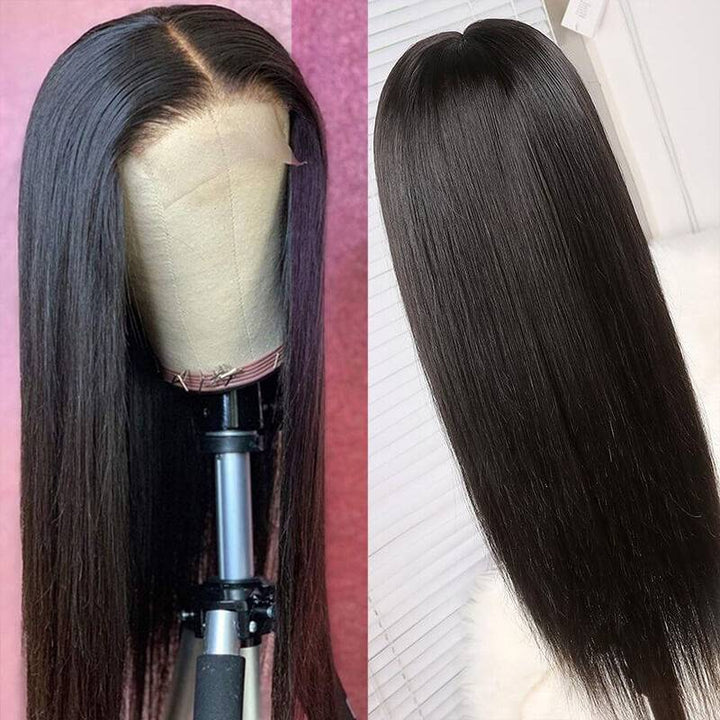 eullair 4x4 HD Transparent Lace Closure Wig Best Human Hair Wigs For Women All Textures 12-30