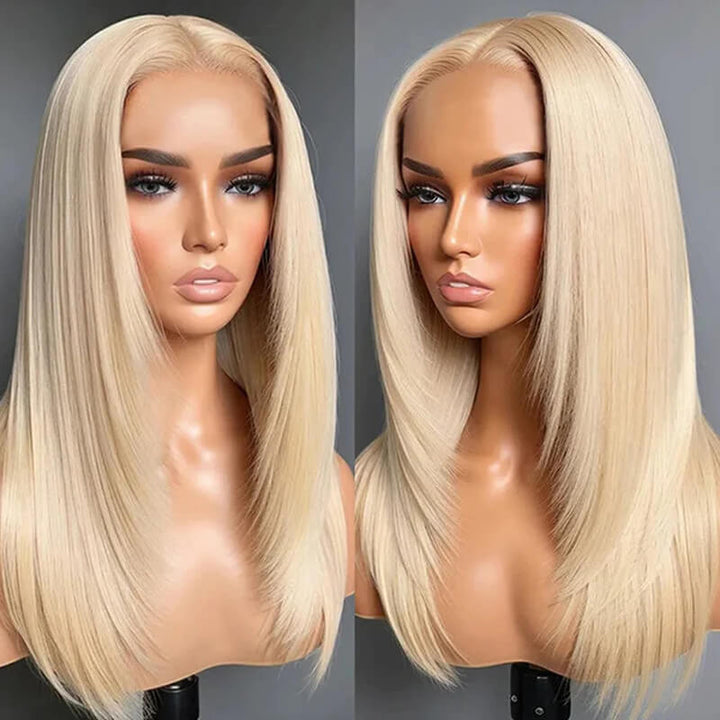 Layered Haircut Collection | eullair TikTok Inspired New Glueless Pre Cut Lace Closure Straight Wigs Quick Install Pre Colored Human Hair Wigs