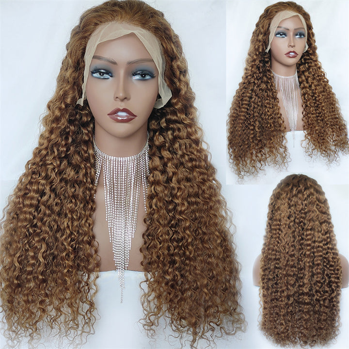 Most Affordable Pumpkin Spice | eullair Chestnut Brown Lace Frontal Human Hair Wig For Dark Skin Women