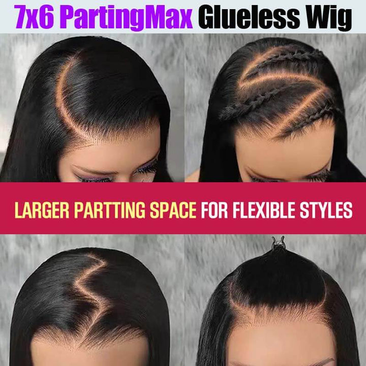 eullair Wear and Go Glueless Wigs Human Hair 9x6 PartingMax Bye Bye Knots Lace Front Wigs Pre Bleached Pre Plucked Loose Deep Wave Wig