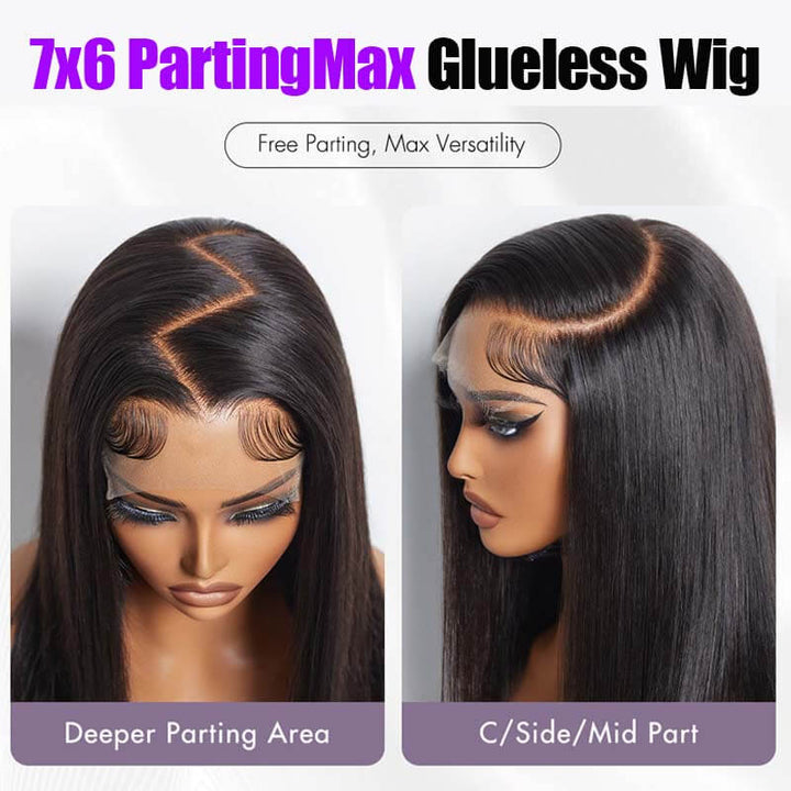 eullair Wear and Go Glueless Wigs Human Hair 9x6 PartingMax Bye Bye Knots Lace Front Wigs Pre Bleached Pre Plucked Loose Deep Wave Wig