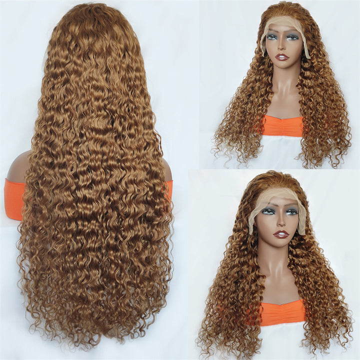 Most Affordable Pumpkin Spice | eullair Chestnut Brown Lace Frontal Human Hair Wig For Dark Skin Women