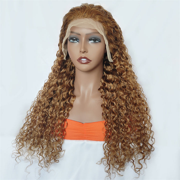 Most Affordable Pumpkin Spice | eullair Chestnut Brown Lace Frontal Human Hair Wig For Dark Skin Women