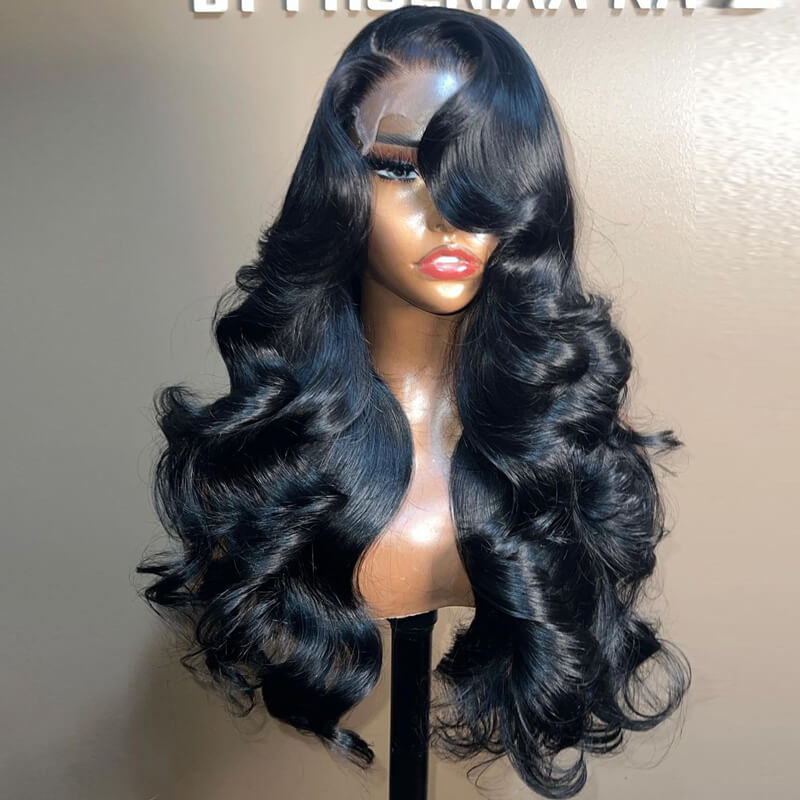eullair Hairstylist Inspired Butterfly Layered Cut Loose Body Wave Wig With Curtain Bangs Human Hair Pre Cut Lace Front Wig