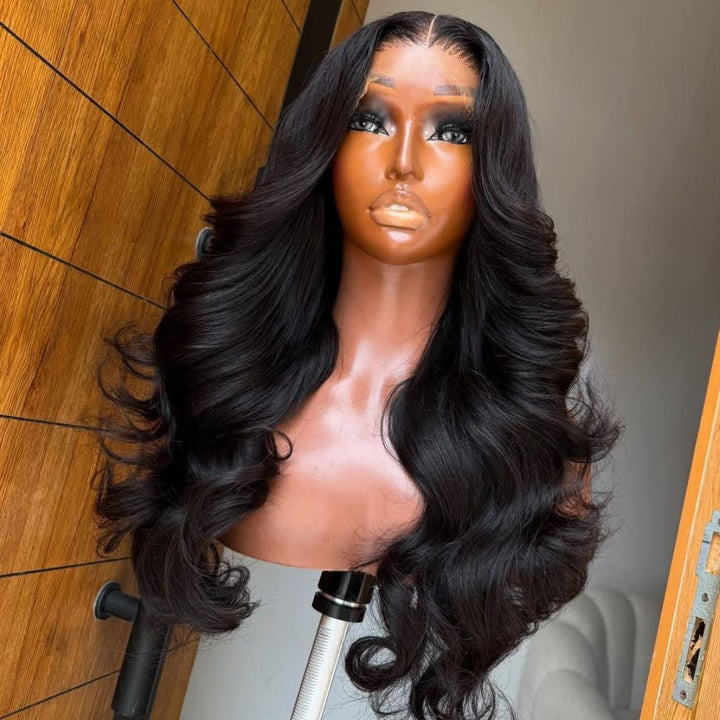Eullair Drawstring Glueless Lace Wig Long Wavy Hair 9x6 Lace Front for Black Women Ready to Wear Wigs