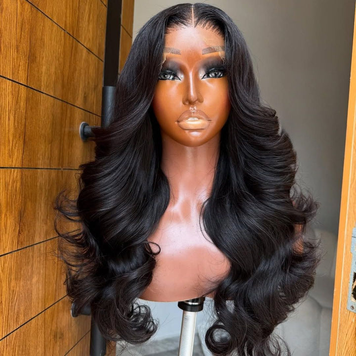 Eullair Drawstring Glueless Lace Wig Long Wavy Hair 9x6 Lace Front for Black Women Ready to Wear Wigs