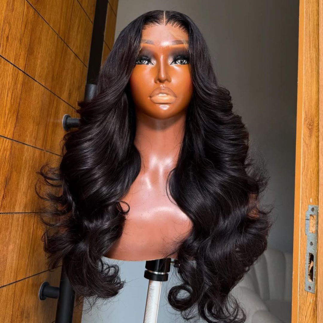 Eullair Drawstring Glueless Lace Wig Long Wavy Hair 9x6 Lace Front for Black Women Ready to Wear Wigs