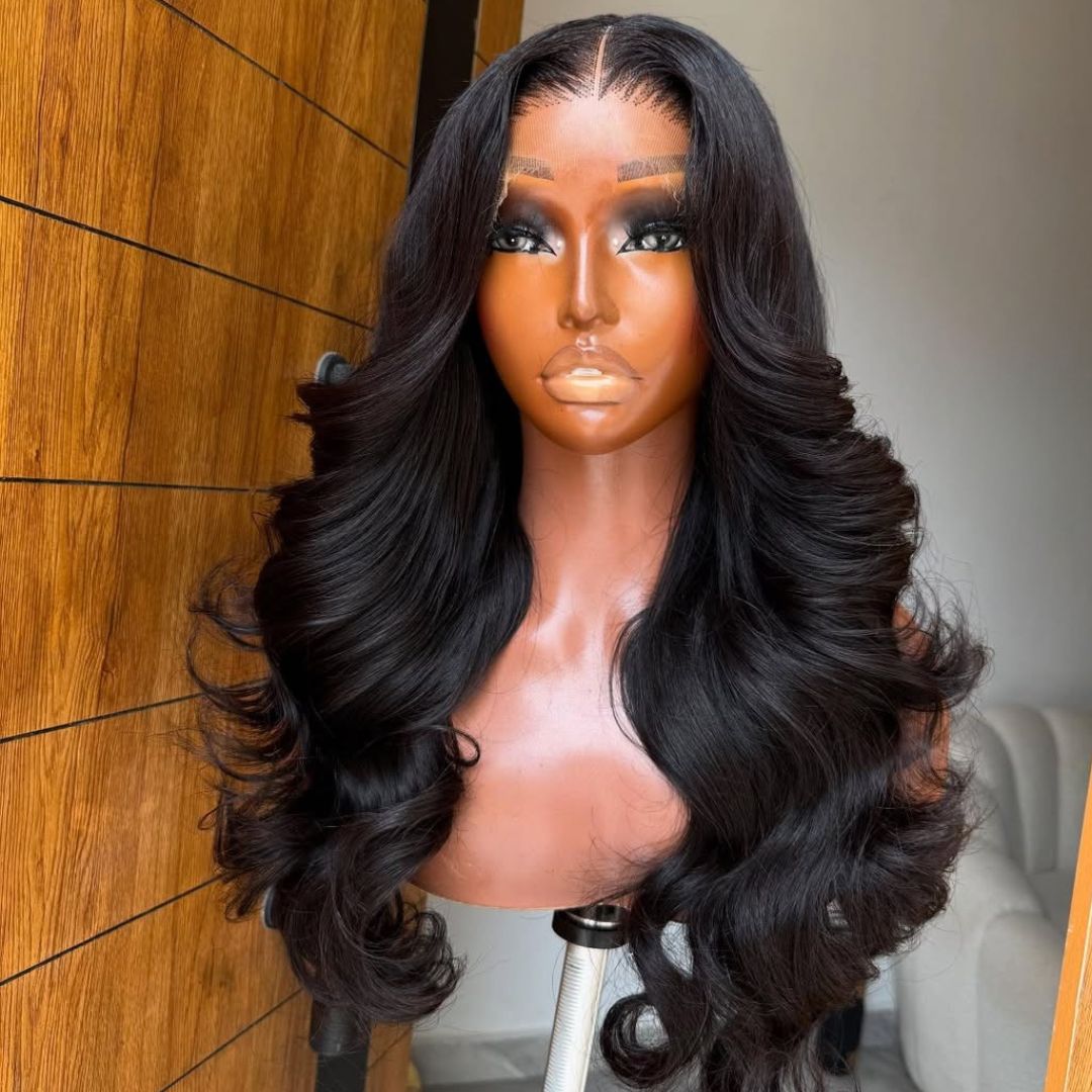 Eullair Drawstring Glueless Lace Wig Long Wavy Hair 9x6 Lace Front for Black Women Ready to Wear Wigs