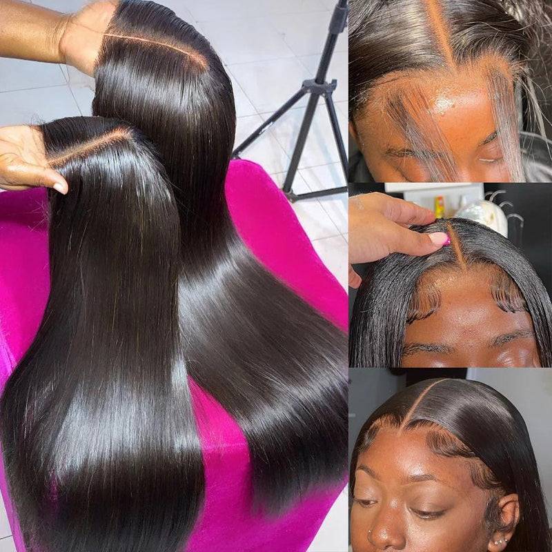 $259 Flash Sale | eullair Super Double Drawn Bone Straight 13x4 Lace Frontal Wig 22inch Full Ends