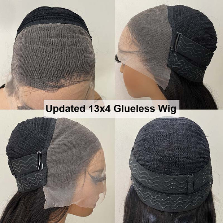 eullair Wear and Go Glueless Wigs Human Hair 9x6 PartingMax Bye Bye Knots Lace Front Wigs Pre Bleached Pre Plucked Loose Deep Wave Wig