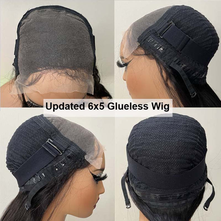 eullair Wear and Go Glueless Wigs Human Hair 9x6 PartingMax Bye Bye Knots Lace Front Wigs Pre Bleached Pre Plucked Loose Deep Wave Wig