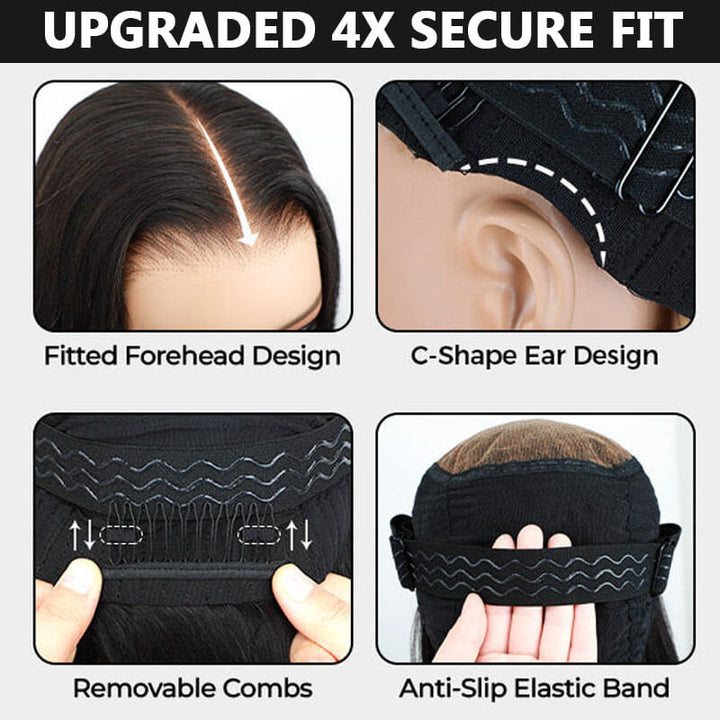 eullair Wear and Go Wigs Pre Plucked Pre Cut 9x6 PartingMax Kinky Straight Lace Front Wigs Bye Bye Knots Glueless Wig Human Hair for Black Women