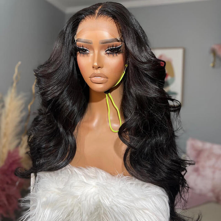 eullair 4x4 HD Transparent Lace Closure Wig Best Human Hair Wigs For Women All Textures 12-30