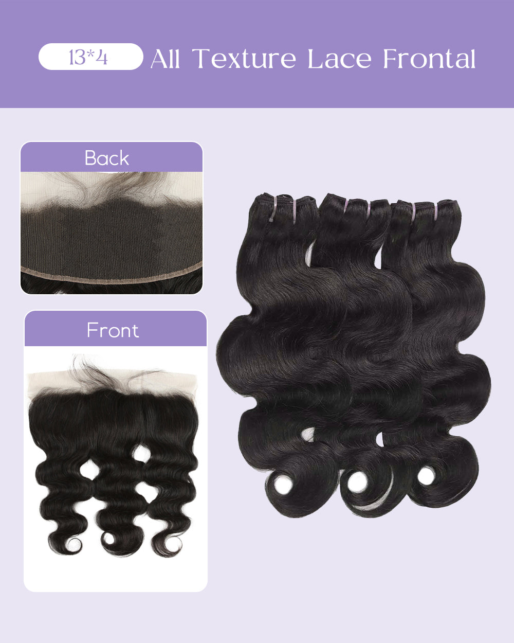 eullair Raw Body Wave Bundles with Closure & Frontal 3/4 Bundles Human Virgin Hair Deals with 4x4/ 5x5/ 13x4 Closure/Frontal