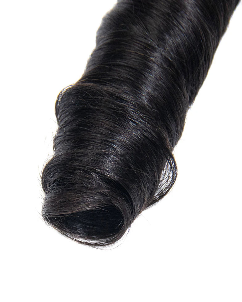 eullair French Curl Human Hair Feather Crochet Extensions - Pre-Looped For Miracle Knots