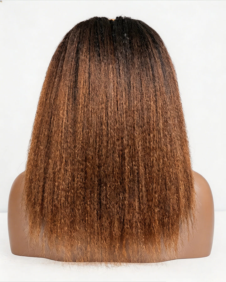 eullair 1B/27 Color Yaki Straight  Headband Wig Ice Silk Band Natural Look Beginner Friendly