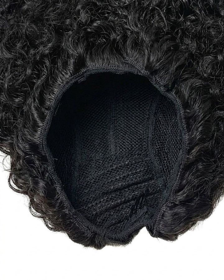 eullair Natural Curly Human Hair Drawstring Ponytail Curly Hair Extensions For Black Women