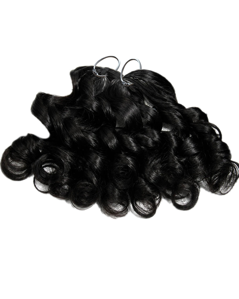 eullair French Curl Human Hair Feather Crochet Extensions - Pre-Looped For Miracle Knots