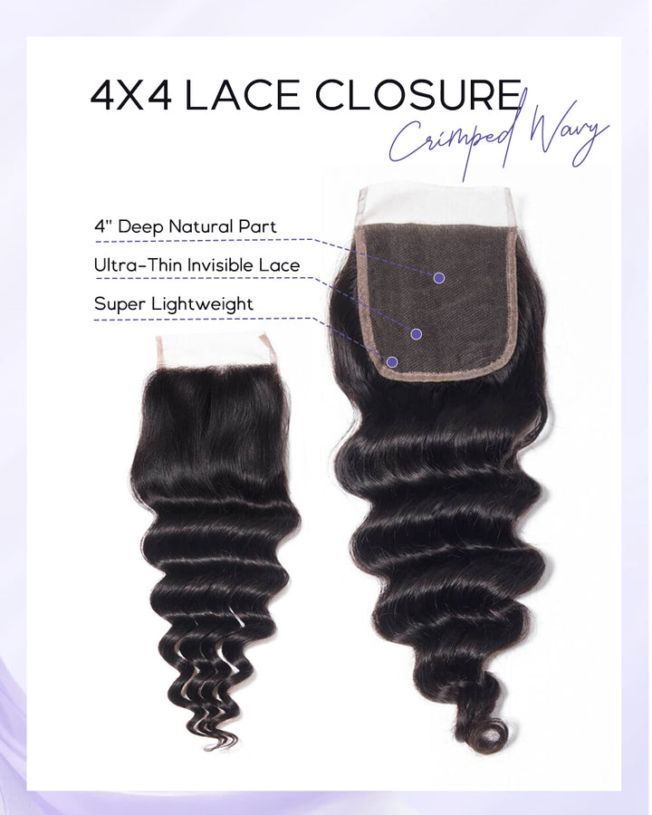 eullair 1 Piece 4x4/5x5 Lace Frontal Medium Brown 10-20 Inches Virgin Human Hair