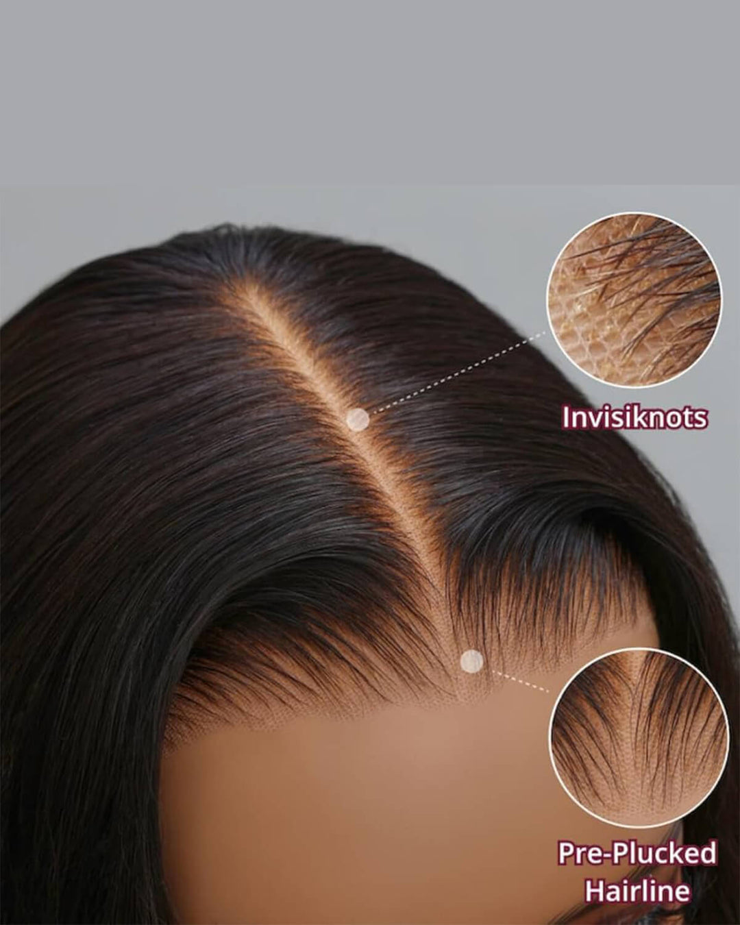 eullair Custom Colored 1B Ombre Bob Straight Wig Widows Peak Hairline 13x6 Skin Melt Lace Frontal Wig