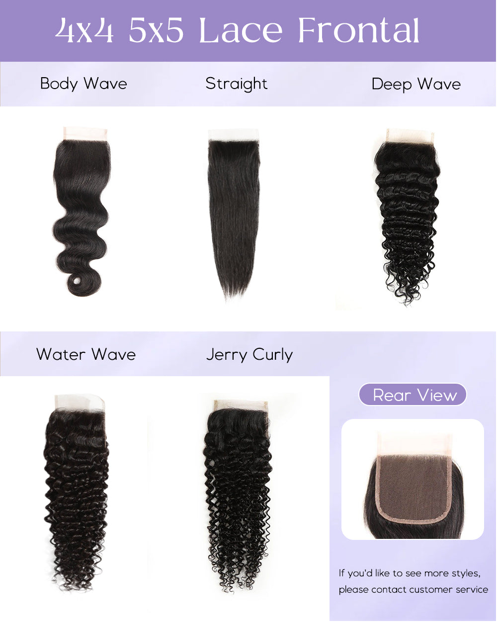 eullair 1 Piece 4x4/5x5 Lace Frontal Medium Brown 10-20 Inches Virgin Human Hair