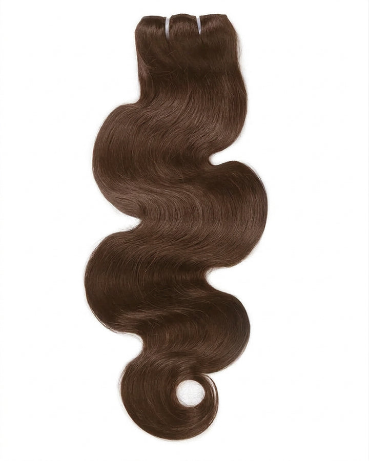 eullair 15A #4 Body Wave Brown Human Hair Bundles Virgin Unprocessed Raw 100% Human Hair Extensions