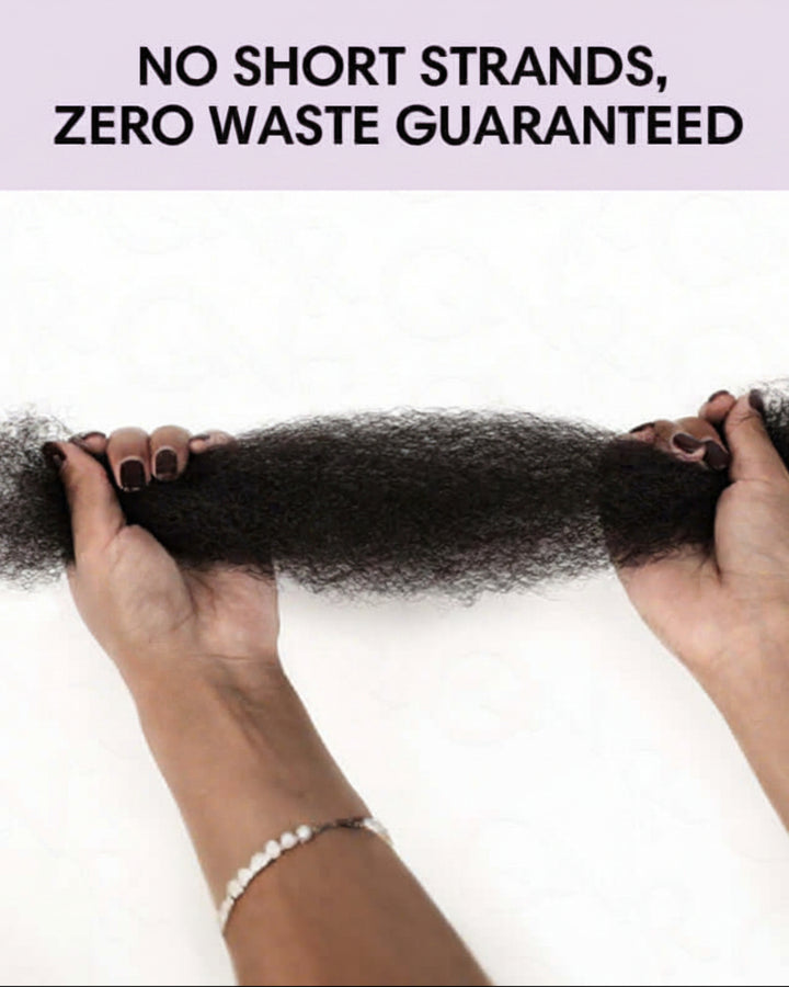 eullair 100% Human Hair Bulk for Braiding & Dreadlocks - Natural Black Afro Kinky Texture