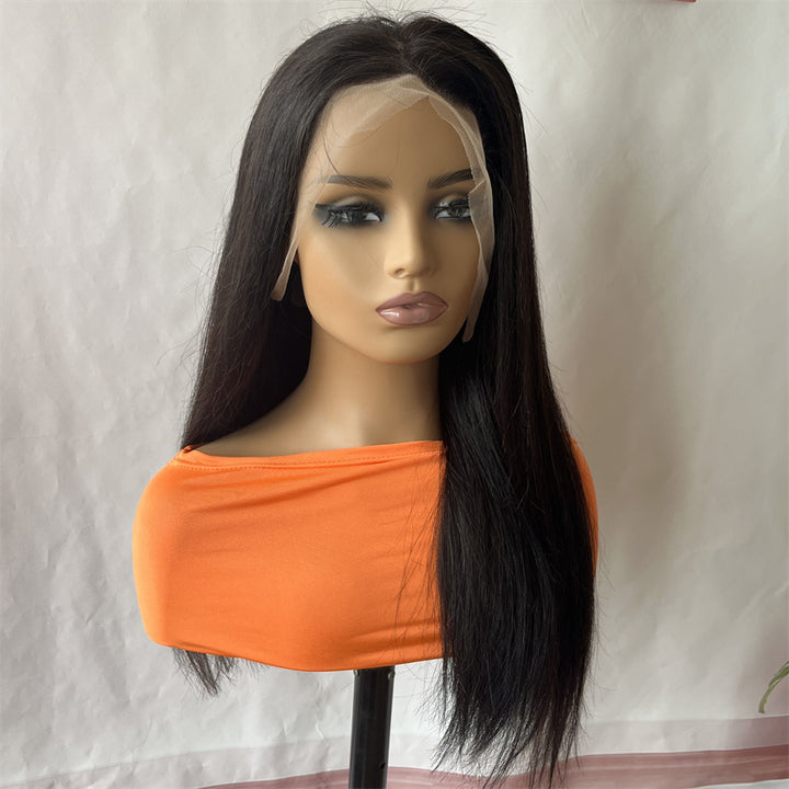 $229 Flash Sale | eullair Super Double Drawn Bone Straight 13x4 Lace Frontal Wig 250 Density22inch Full Ends