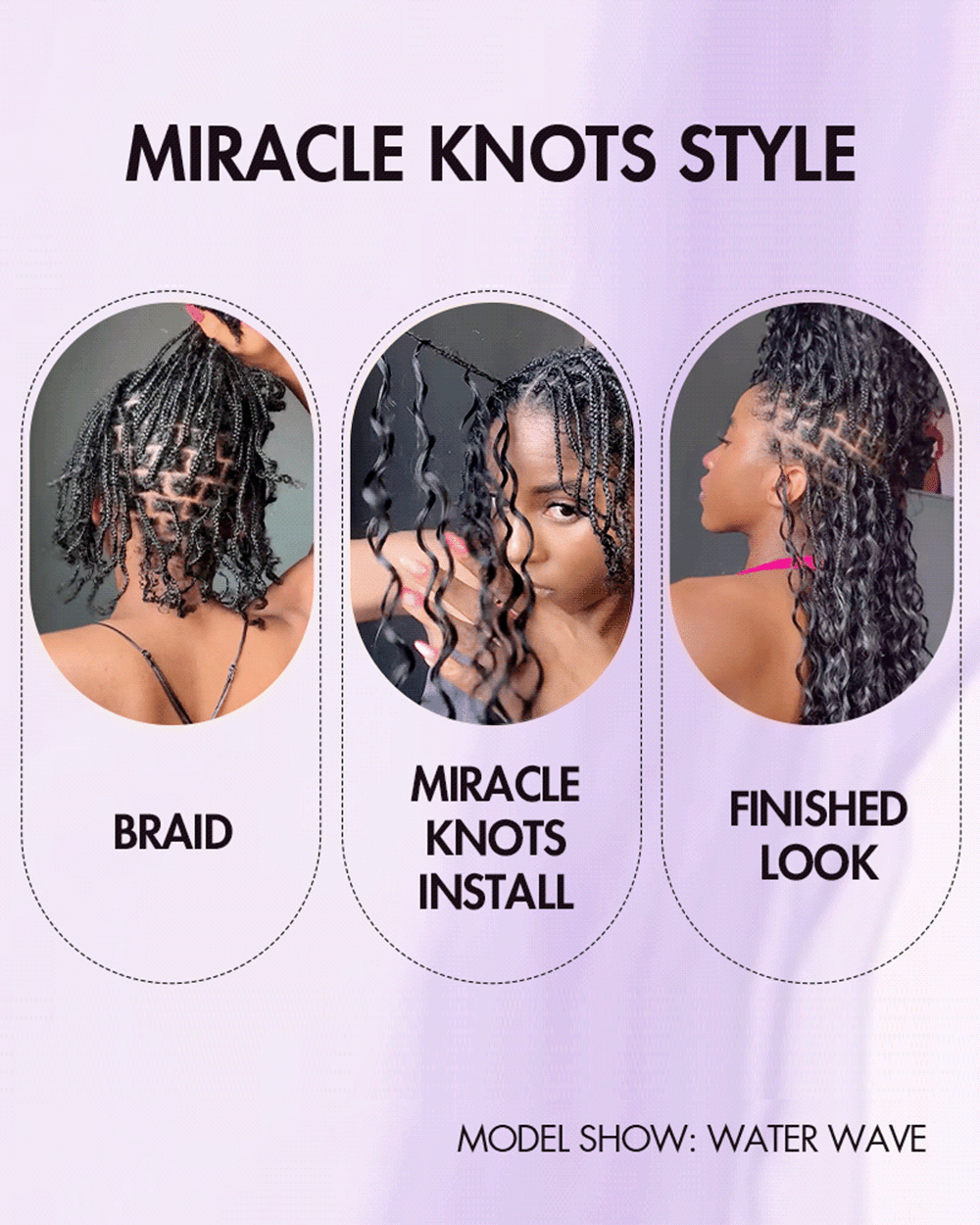 eullair T1B/4 Ombre Luxury 100% Human Hair Burmese Curls | Pre-Separated Boho Braiding Hair