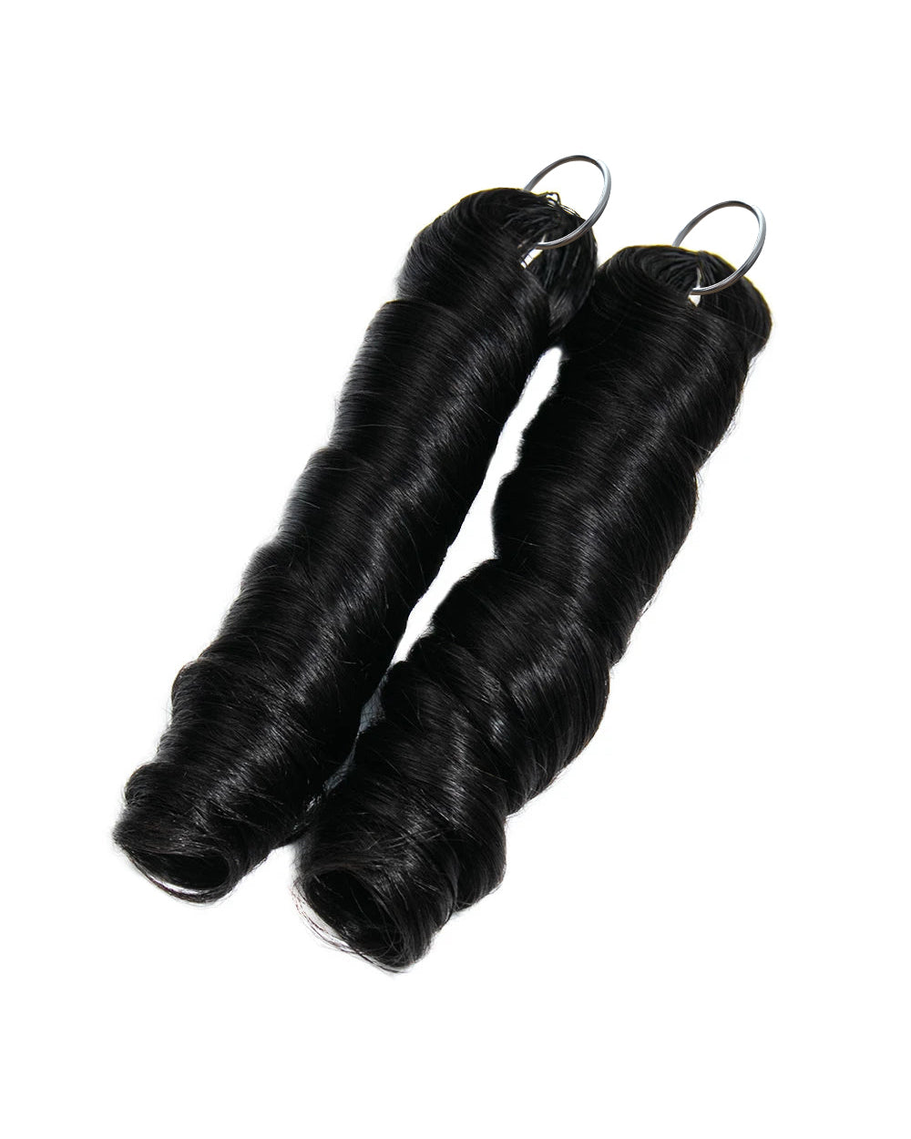 eullair French Curl Human Hair Feather Crochet Extensions - Pre-Looped For Miracle Knots