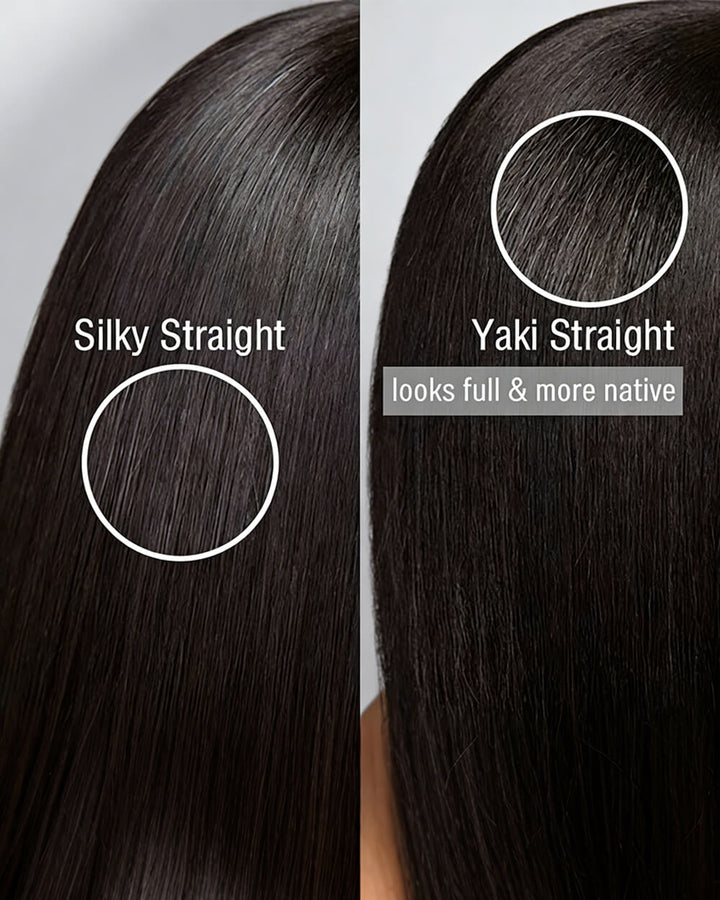 eullair Yaki Straight Bob Wig Pre-Bleached Natural Looking Glueless Wig with Invisi Drawstring