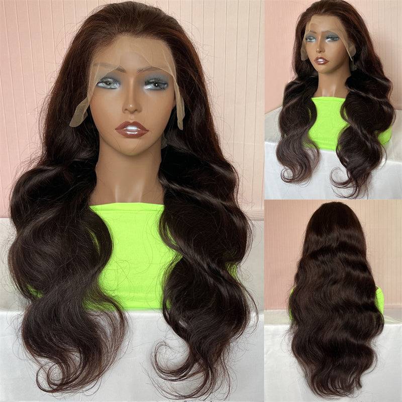 13x4 Transparent Lace Wig | eullair Perfect Chocolate Brown Frontal Wig For Brown Skin Women