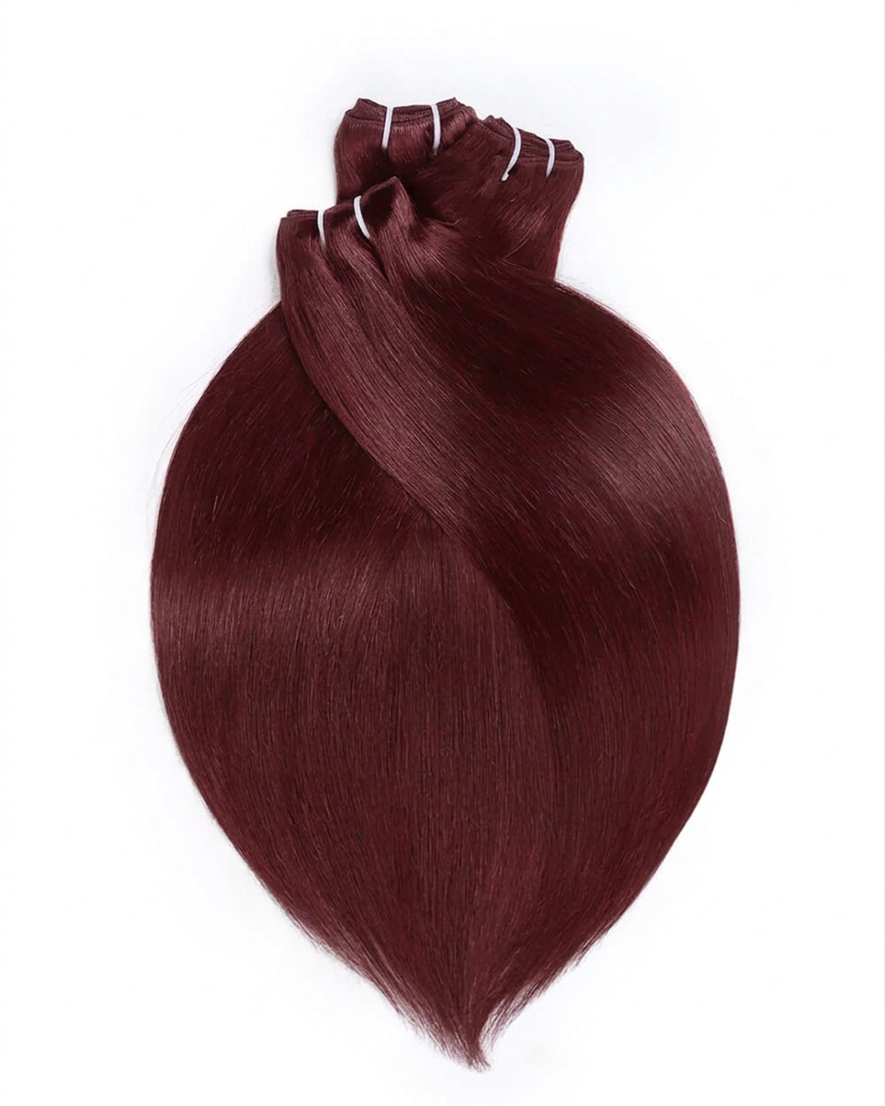 eullair 15A 99J Burgundy Red Straight Human Hair Bundles Virgin Unprocessed Raw 100% Human Hair Extensions