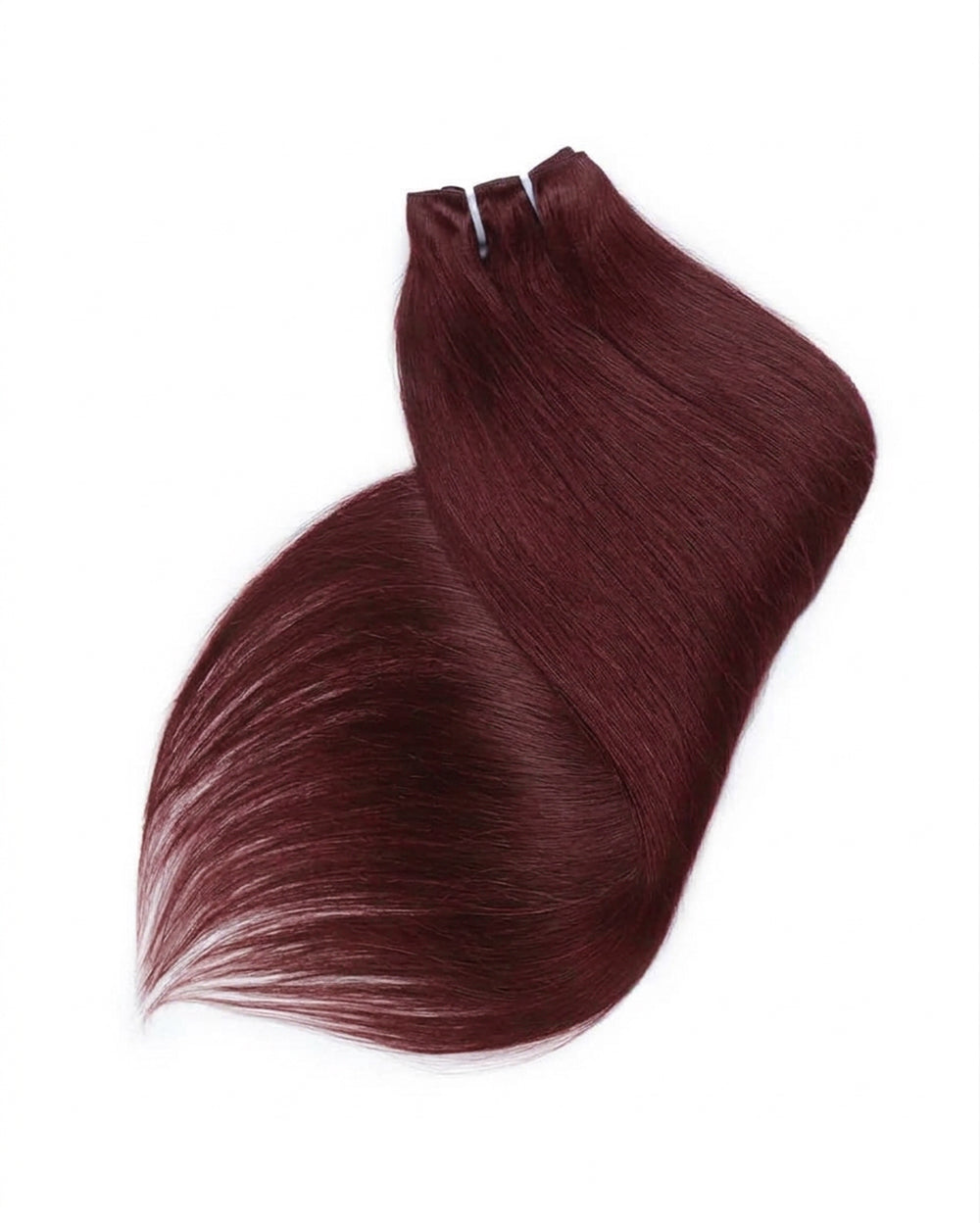eullair 15A 99J Burgundy Red Straight Human Hair Bundles Virgin Unprocessed Raw 100% Human Hair Extensions