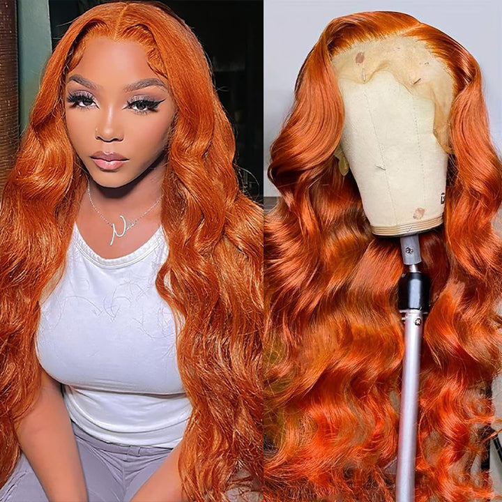 Flash Sale $169=26inch Pre Colored 13x6 Lace Frontal Wig Body Wave/Straight Human Hair Wig For Black Women