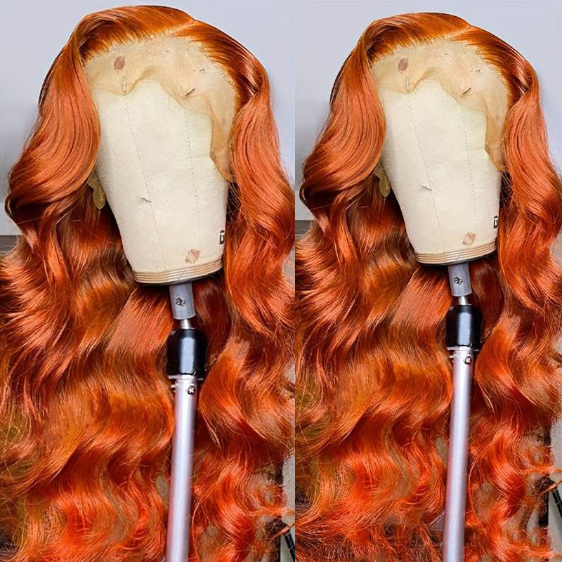 Flash Sale $169=26inch Pre Colored 13x6 Lace Frontal Wig Body Wave/Straight Human Hair Wig For Black Women