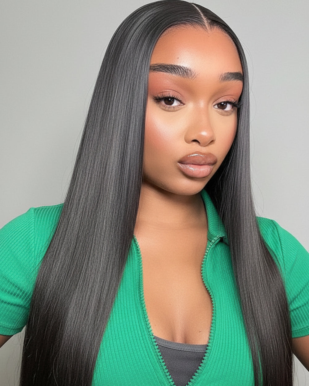eullair Glueless Straight Human Hair Wigs 13x4 4x6 Drawstring Transparent Frontal Wig | Undetectable Lace