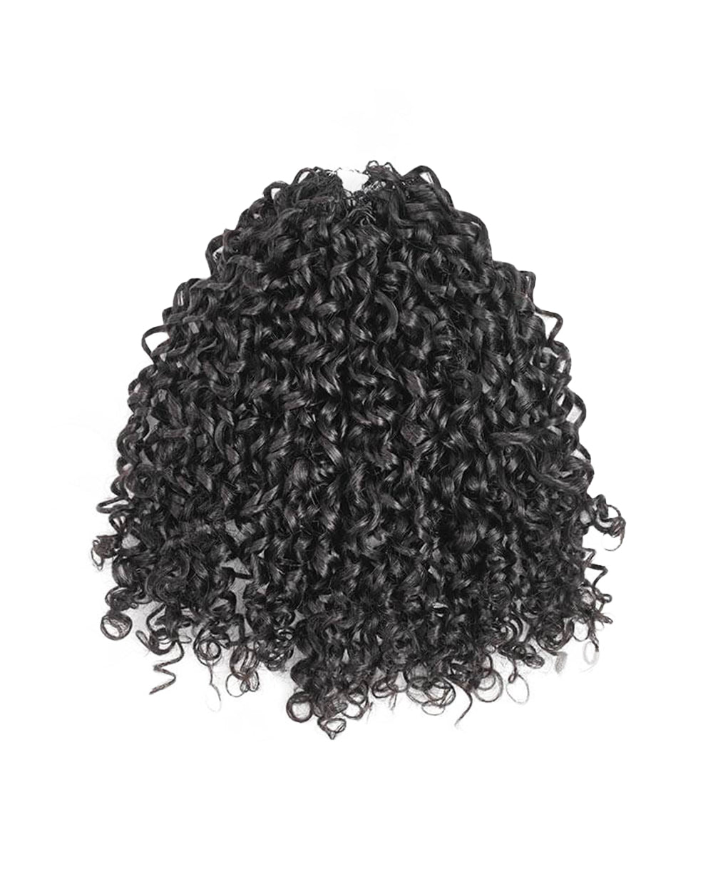 eullair Pixie Curly Feather Crochet Spiral Curl Human Hair Extensions - Pre-Looped For Miracle Knots