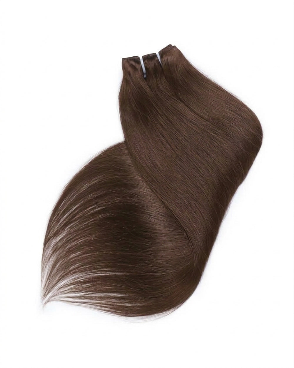 eullair 15A #4 Silky Straight Brown Human Hair Bundles Virgin Unprocessed Raw 100% Human Hair Extensions