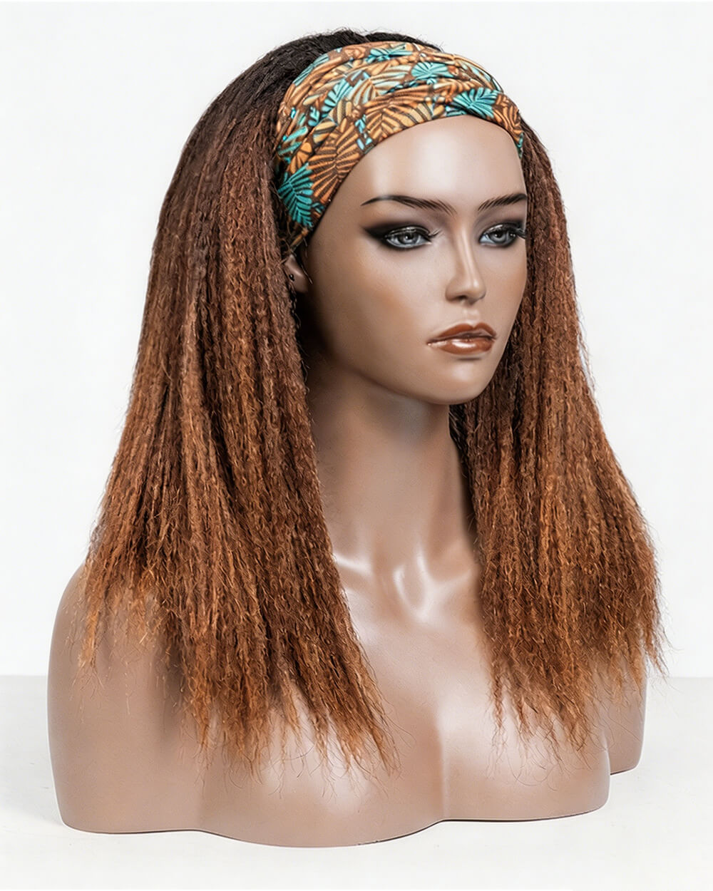 eullair 1B/27 Color Yaki Straight  Headband Wig Ice Silk Band Natural Look Beginner Friendly