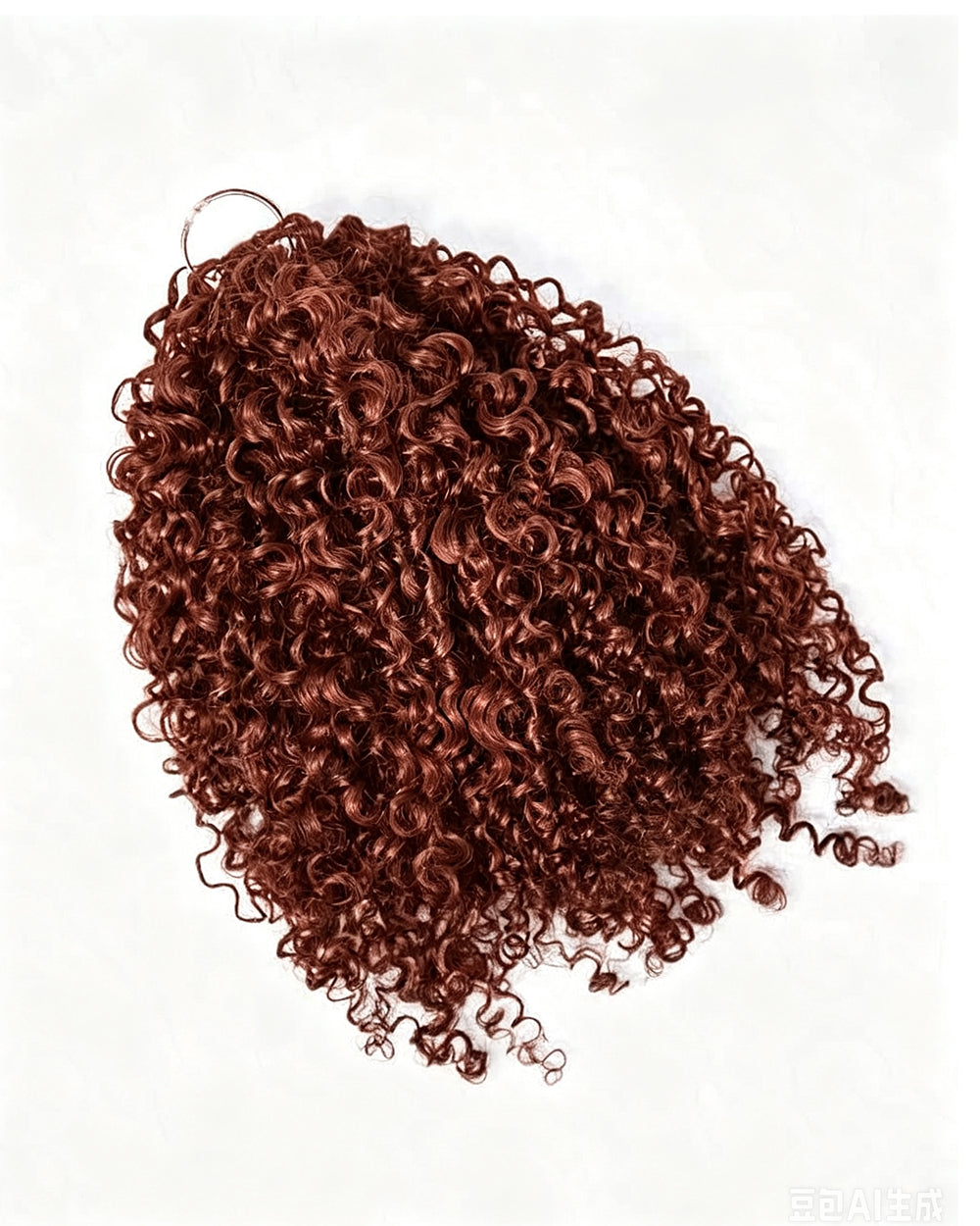 eullair 3C-A4 Kinky Curly Crochet Hair - 100% Human Hair, #33 Reddish Brown, Miracle Knots for Natural Style
