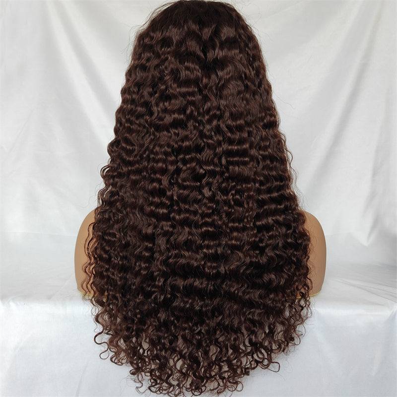 13x4 Transparent Lace Wig | eullair Perfect Chocolate Brown Frontal Wig For Brown Skin Women