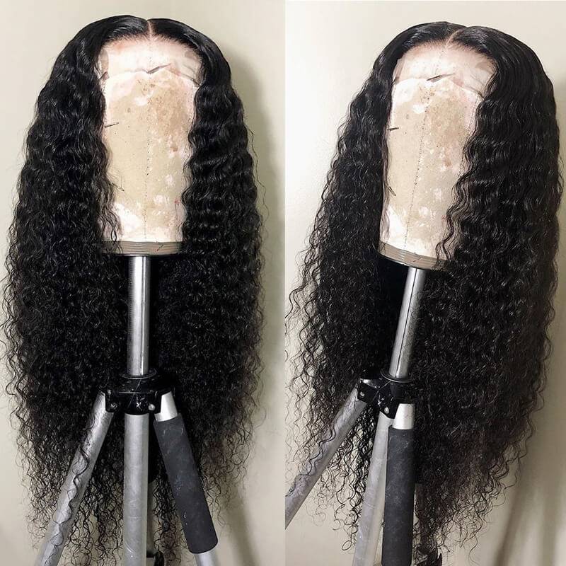 eullair 4x4 HD Transparent Lace Closure Wig Best Human Hair Wigs For Women All Textures 12-30