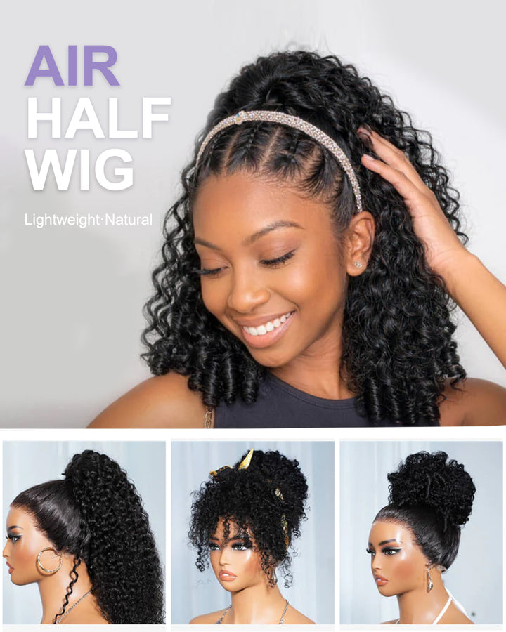 eullair Burmese Curly Adjustable Human Hair Drawstring Ponytail Curly Hair Extensions For Black Women