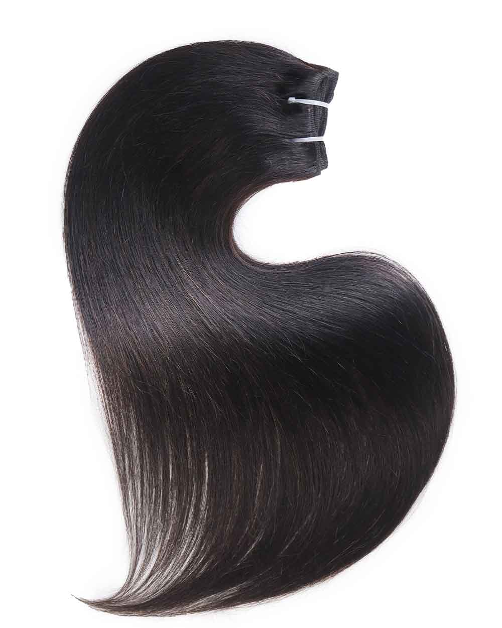 eullair 15A Raw Hair Bundles Straight Human Virgin Hair Weave 3/4 Bundles Repeated Washes Maintain Silky Texture