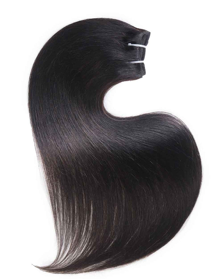 eullair 15A Raw Hair Bundles Straight Human Virgin Hair Weave 3/4 Bundles Repeated Washes Maintain Silky Texture
