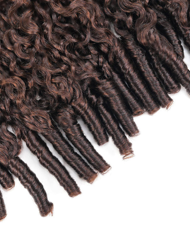 eullair T1B/4 Ombre Luxury 100% Human Hair Burmese Curls | Pre-Separated Boho Braiding Hair