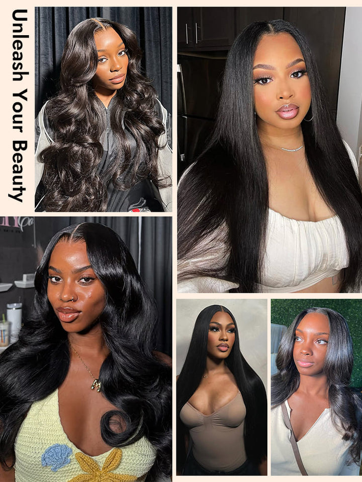 All Texture|eullair Burmese Curly Kim K 2x6 Lace Closure Wig Human Hair Wig Transparent Lace Wig